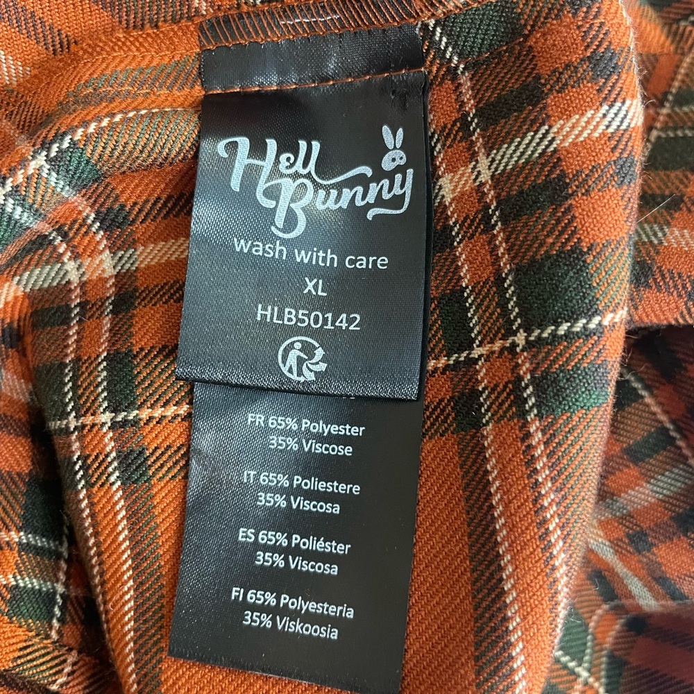 EUC Hell Bunny Tawny Tartan Skirt - Picture 7 of 8